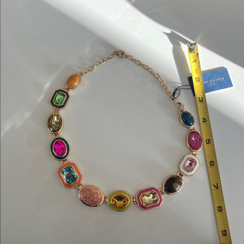 Kurt Geiger Vibrant Gemstone Necklace - Picture 9 of 9